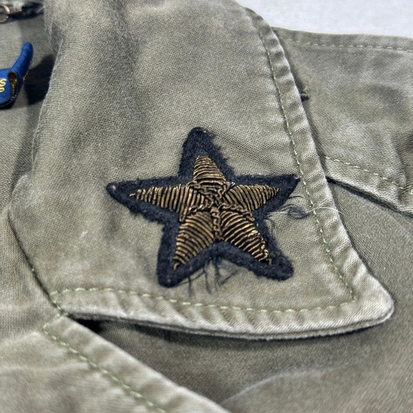 Women's Polo Ralph Lauren Green Cropped Army Military Jacket XS - Picture 8 of 16